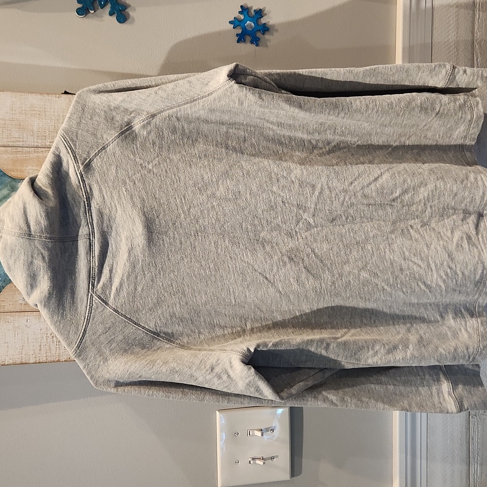 The Black Dog Life Off The Leash Women's Sz M Light Gray Hoodie - Picture 5 of 6